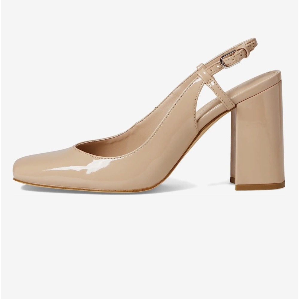 Marc Fisher.     Valana
Classic round toe 
Covered block heel 3 1/2 inch